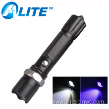 Torch Zoomable White Uv 395nm Ultraviolet Flashlight
